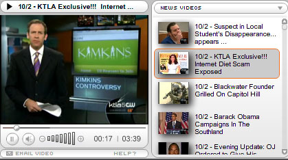 Kimkins / Internet Diet Scam exposed on TV!